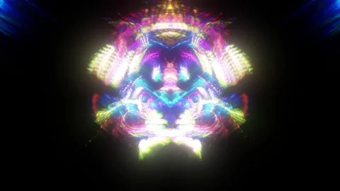 Neon Symmetric Core VJ Loop Stock Footage 326720606