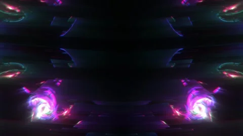Neon Symmetric Light Core Loop Stock-Footage 326730478