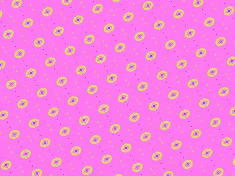 Neon synth pop minimalist stroke-based botanical motif repeat tile in banana pop Stock Illustration