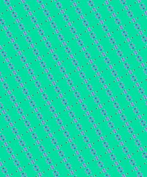 Neon synth sky minimalist architecture-inspired tile motif repeat tile in cyan m Stock Illustration