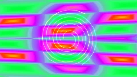 Neon synthwave digital glitch background with vibrant geometric flow and ab.. Stock Footage 335518550