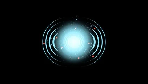 Neon Target isolated. Game Interface Element. Vector illustration Stock Illustration