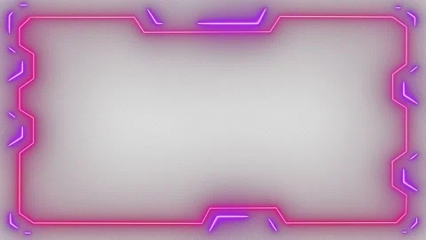 Neon Technology Frame Stock Footage 194069232