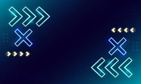 Neon template background effect design Stock Illustration