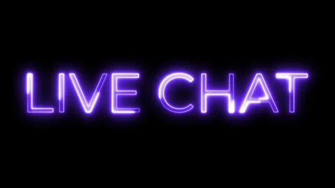 Neon Text Animation – Live Chat Interaction Theme Stock Footage 321097834