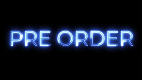 Neon Text Animation – Pre Order Announcement Vidéo 321097783