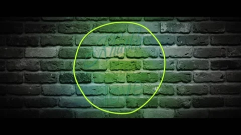 Neon   text- Audio Video stock 200916741