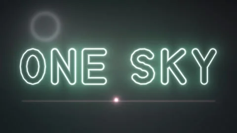 Neon text display with glowing effect in a dark background Stock Footage 339515351