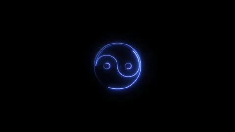 Neon Text Sign on black background Stock Footage 310503566