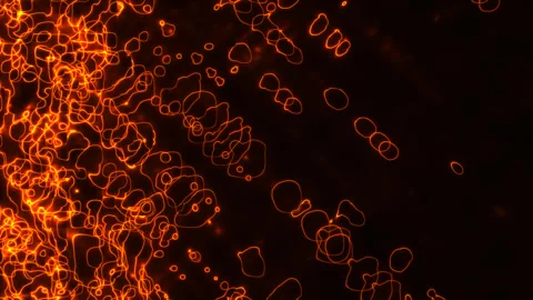 Neon Threads of Fire 库存影片 291078689