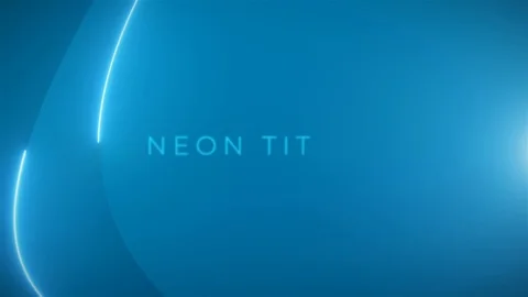 Neon Titles 库存 After Effects