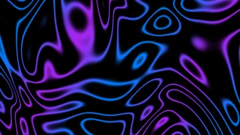 Neon Topographic Elevation Abstract Motion Background 4K Stock Footage 338275841