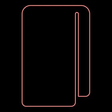 Neon towel stack of folded bath napkin red color vector illustration image .. Stock Illustration