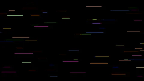 Neon traffic light trails flowing animation 4K Stock Footage 336516643