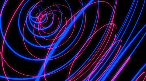 Neon Trails VJ Loop (6) Stock Footage 33742761