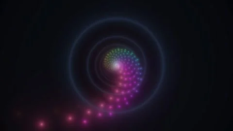 Neon Trajectory Lines Animation Seamless Loop Stock Footage 342700859