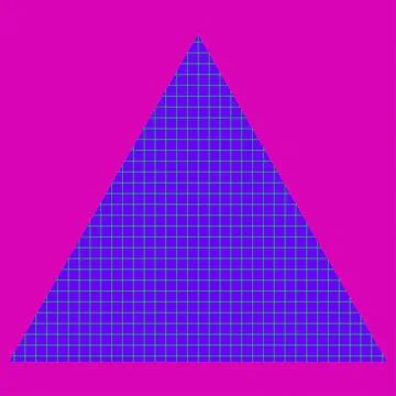 Neon Triangle Grid Stock Illustration