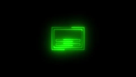 Neon triangle inner icon glowing black background animation Vídeos de archivo 289748557