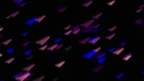 Neon Trigon Background 05 Stock Footage 155520085