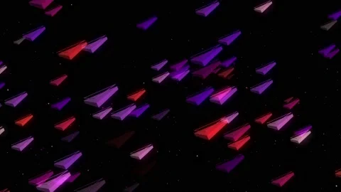 Neon Trigon Background 07 Stock Footage 155520766