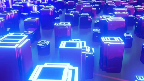 Neon tubes Stock Footage 123432490