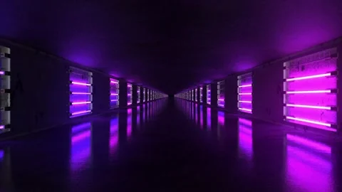 Neon tunel Stock Footage 158809310