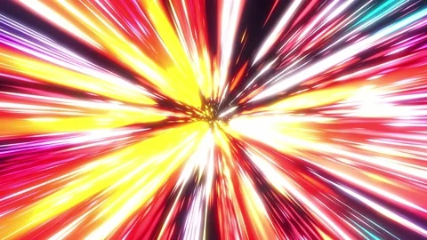 Neon Tunnel 4K Loop Stock Footage 229333613