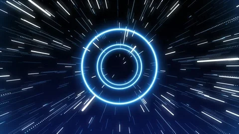 Neon Tunnel Circle Loop Stock Footage 315757509