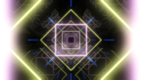 Neon Tunnel Stock-Footage 219746108