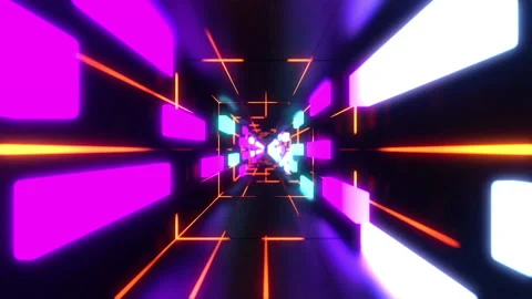 Neon Tunnel 스톡 동영상 229960788