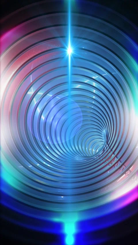 Neon tunnel Stock Footage 303228286