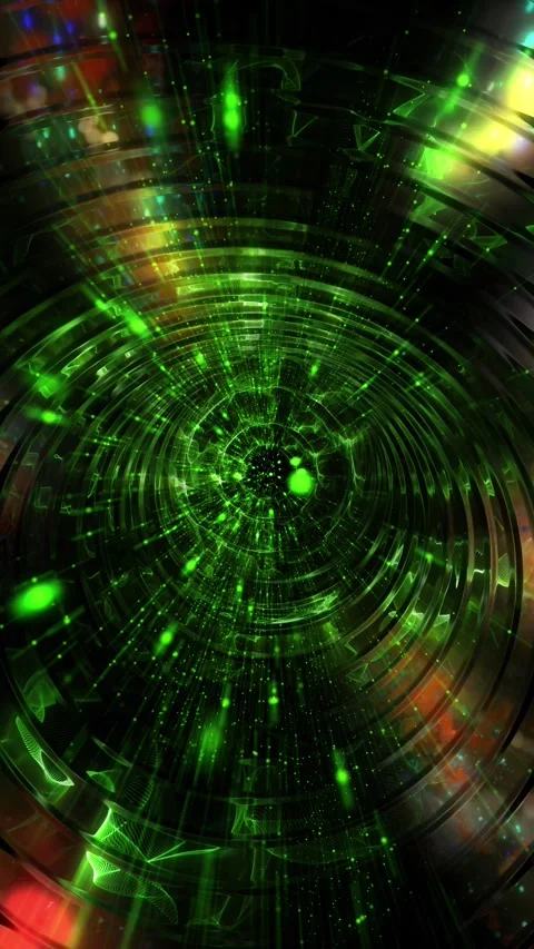 Neon tunnel Stock Footage 303245131