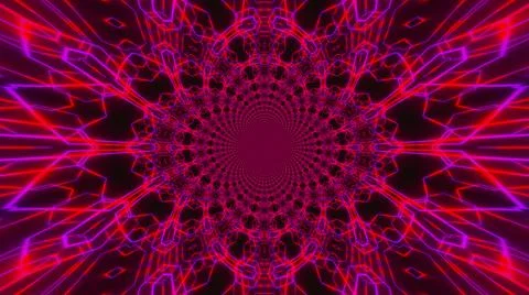 Neon tunnel Illustrazione stock