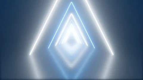 Neon Tunnel Loop Background Animation Stock Footage 264653918