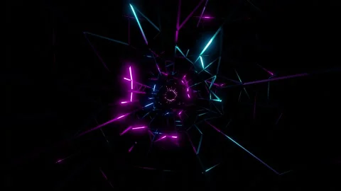 Neon tunnel loop Stock Footage 148521363