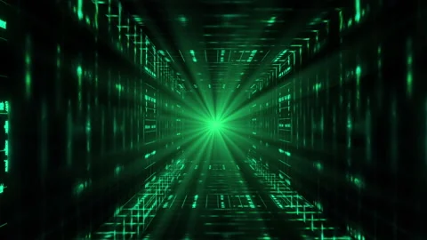 Neon Tunnel Loop Stock Footage 157710930