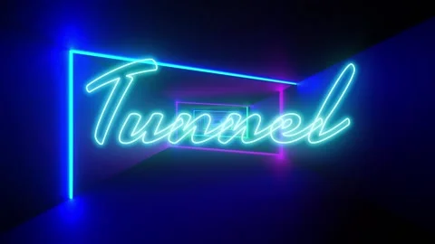Neon Tunnel Title Stock After Effects