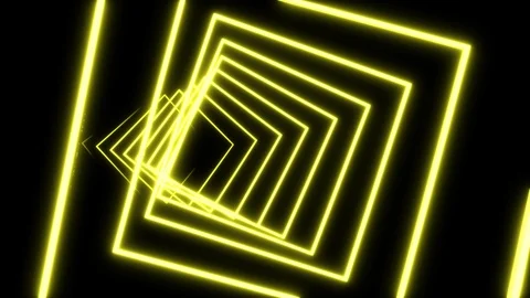 Neon Twisted Winding Tunnel Loop Stock Footage 90139898