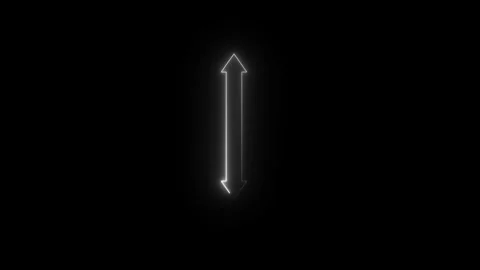 Neon two ways arrow icon animated video Stock Footage 290915329