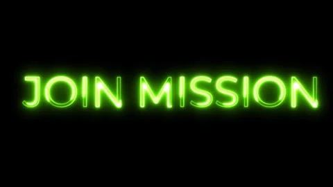 Neon Typography Animation Text Join Mission Видео 321256028
