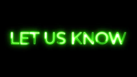 Neon Typography Animation Text Let Us Now Stock-Footage 321256046