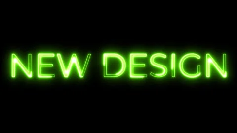 Neon Typography Animation Text New Design Stock Footage 321256047