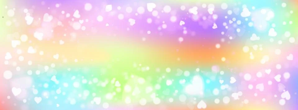 Neon unicorn rainbow gradient with glitter and sparkle for vibrant background or Stock Illustration