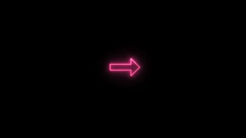 Neon upload arrow icon on black background. abstract arrow icon. Glowing ne.. Stock Footage 312166745