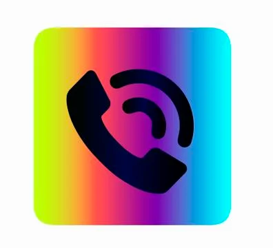 Neon vector Call button for web site. Call tube icon isolated Stock Illustration