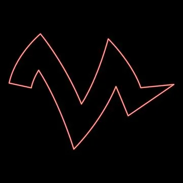 Neon vegetable peel leftover red color vector illustration image flat style イラスト素材