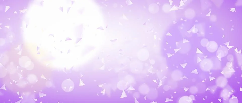 Neon Violet 3D Floating Crystal Shards Bokeh Background 스톡 일러스트