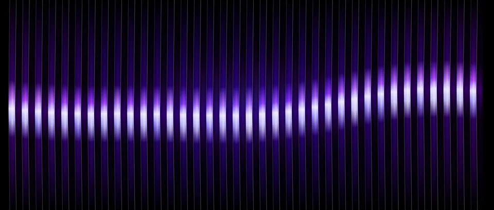 Neon Violet 3D Louver Panel Blinds Architectural Slats Background Stock Illustration