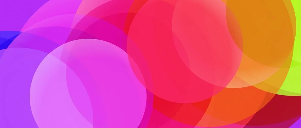 Neon Violet Overlapping Circles Spectrum Abstract Background 스톡 일러스트