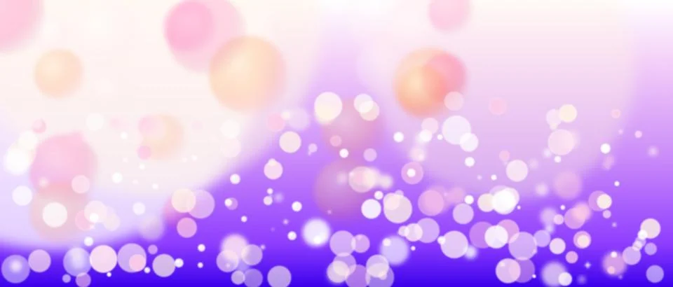 Neon Violet Soft Romantic Bokeh Lighting Glow Pink Peach Background Ilustração Stock